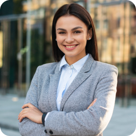 Smiling professional woman